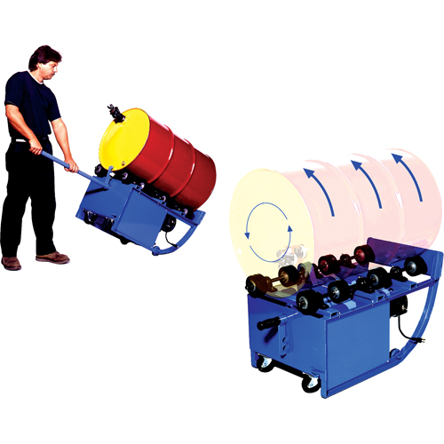 Portable Rotators, 55 US gal. (45 Imperial Gal.) Capacity, Fixed Speed, 0.5 HP Rock Safety Industrial Ltd
