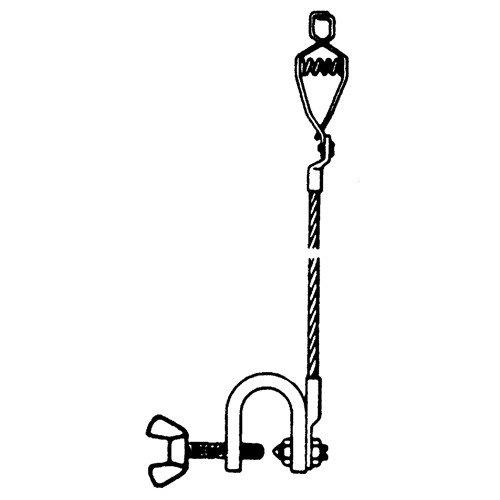 Assemblages l&eacute;gers de c&acirc;bles de masse et de mise &agrave; la terre - Pinces crocodile & petites pinces en c Rock Safety Industrial Ltd