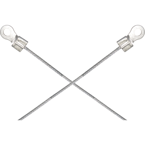 Assemblages l&eacute;gers de cables de masse et de mise &agrave; la terre - Deux raccordements a/borne d'extr&eacute;mit&eacute; de 1/4" Rock Safety Industrial Ltd