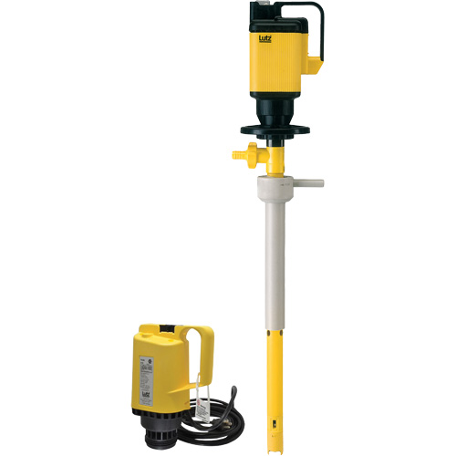 Pompes &agrave; tambour &eacute;lectriques, Polypropyl&egrave;ne, 24 gal./min Rock Safety Industrial Ltd