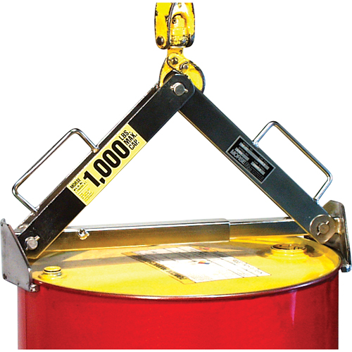 Leveur de baril, 30 - 85 gal. US (25 - 70 gal. imp.), Cap. 1000 lb/454 kg Rock Safety Industrial Ltd