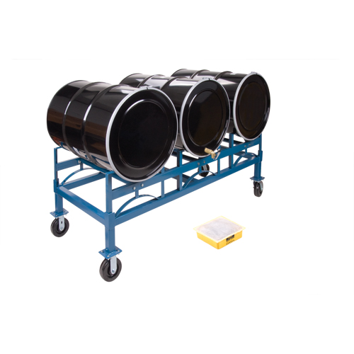 Porte-barils empilables, 3 barils, Capacit&eacute; de 2400 lb, 71-1/2" la x 30" p x 12-1/2" h Rock Safety Industrial Ltd