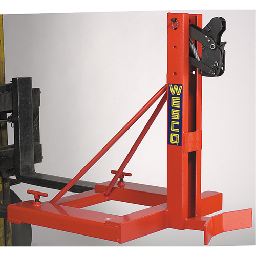 Manipulateurs de baril Gator Grip pour chariot &eacute;l&eacute;vateur, Pour 30 gal. US (25 gal. imp.) / 50 gal. US (41.6 gal. imp.) / 80 gal. US (66.6 gal. imp.) Rock Safety Industrial Ltd