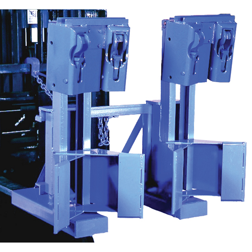Manipulateur de barils MORSPEED 1500 pour chariot &eacute;l&eacute;vateur, Pour 30 - 85 gal. US (25 - 70 gal. imp.) Rock Safety Industrial Ltd