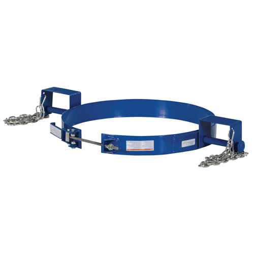Anneau de bascule pour baril, Baril de 55 gal. US (45 gal. imp.), Capacit&eacute; 1200 lb/ 544 kg Rock Safety Industrial Ltd