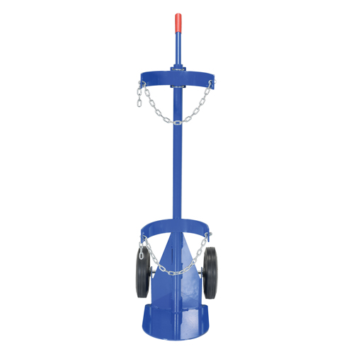 Chariot pour bouteille de gaz, Roues Caoutchouc, Base de 12" la x 15-1/2" lo, 500 lb Rock Safety Industrial Ltd