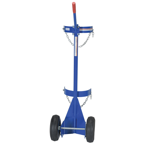 Chariot pour bouteille de gaz, Roues Pneumatique, Base de 12" la x 15-1/2" lo, 500 lb Rock Safety Industrial Ltd