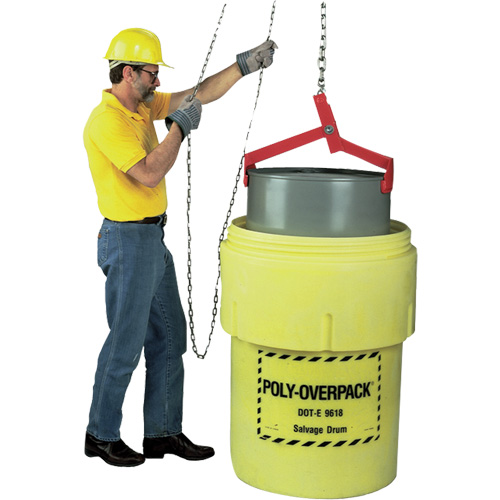 L&egrave;ve-baril, Baril de 85 gal. US (70 gal. imp.), Capacit&eacute; 1000 lb/454 kg Rock Safety Industrial Ltd
