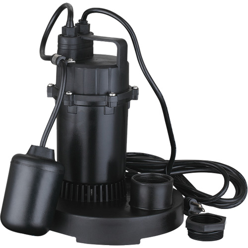 Pompe de puisard submersible thermoplastique, 2560 gal./h, 115 V, 4,6 A, 1/3 CV Rock Safety Industrial Ltd