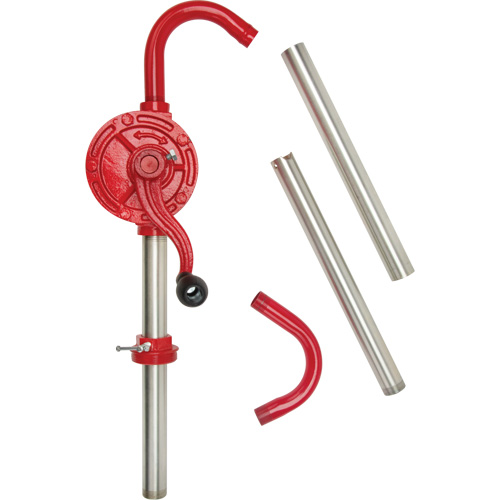 Rotary Type Drum Pump, Cast Iron/Steel, Fits 30-55 Gal., 8 oz./Stroke Rock Safety Industrial Ltd