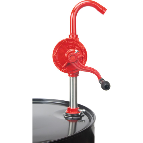 Rotary Type Drum Pump, Cast Iron/Steel, Fits 30-55 Gal., 8 oz./Stroke Rock Safety Industrial Ltd