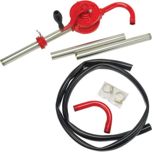 Rotary Type Drum Pump, Cast Iron/Steel, Fits 30-55 Gal., 8 oz./Stroke Rock Safety Industrial Ltd