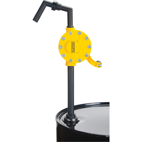 Rotary Type Drum Pump, Polypropylene, Fits 15 - 55 US Gal., 8 oz./Stroke Rock Safety Industrial Ltd