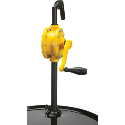 Rotary Type Drum Pump, Polypropylene, Fits 15 - 55 US Gal., 8 oz./Stroke Rock Safety Industrial Ltd