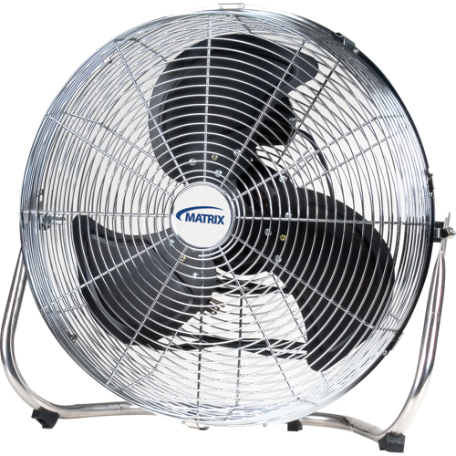 Ventilateur sur pied haute vitesse, Commercial, 3 vitesses, Diam&egrave;tre de 18" Rock Safety Industrial Ltd