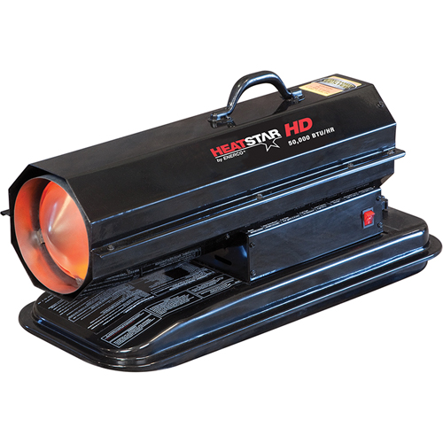 Radiateur &agrave; air puls&eacute; s&eacute;rie entrepreneur, Soufflant, K&eacute;ros&egrave;ne, 50 000 BTU/H Rock Safety Industrial Ltd