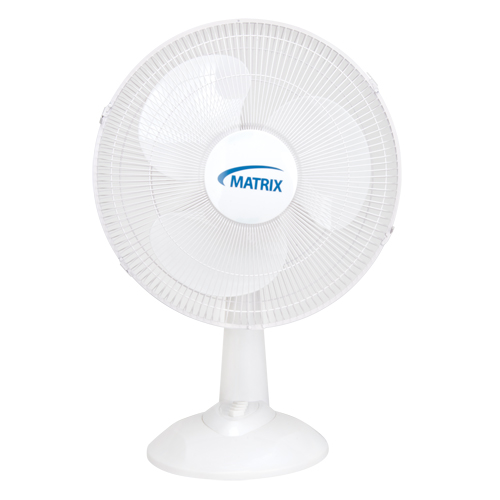 Oscillating Desk Fan with Push Buttons, 16" Diameter, 3 Speeds Rock Safety Industrial Ltd