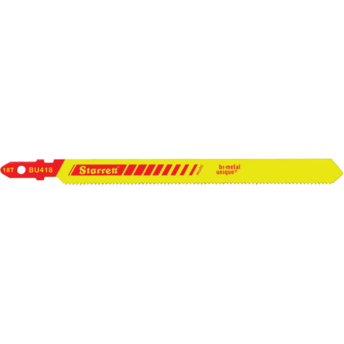 Lames pour scie sauteuse Unified Shank, Bim&eacute;tal, 4" lo, 18 dents par pouce Rock Safety Industrial Ltd