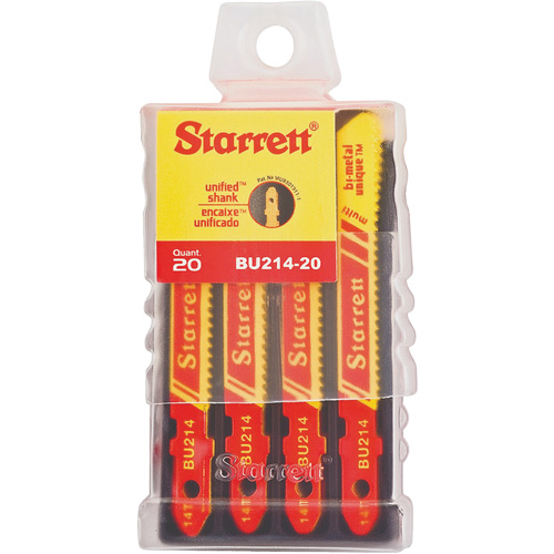 Lames pour scie sauteuse Unified Shank, Bim&eacute;tal, 2" lo, 14 dents par pouce Rock Safety Industrial Ltd