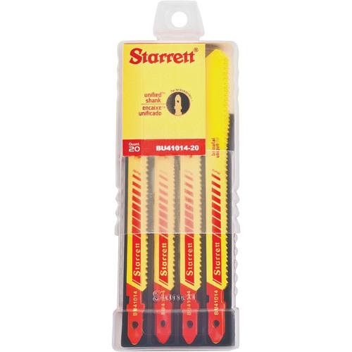 Lames pour scie sauteuse Unified Shank, Bim&eacute;tal, 4" lo, 10-14 dents par pouce Rock Safety Industrial Ltd