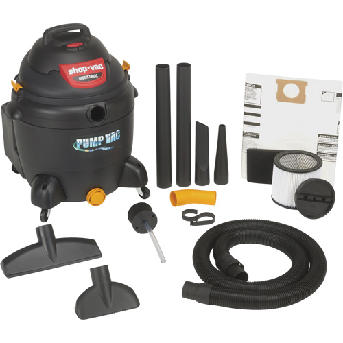 Built-In Pump Shop Vacuum, Wet-Dry, 6 HP, 18 US Gal. (68.1 Litres) Rock Safety Industrial Ltd