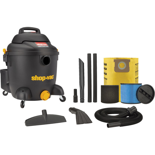 Aspirateur pour atelier, Secs-humides, 4,5 CV, 10 gal. US (37,9 litres) Rock Safety Industrial Ltd