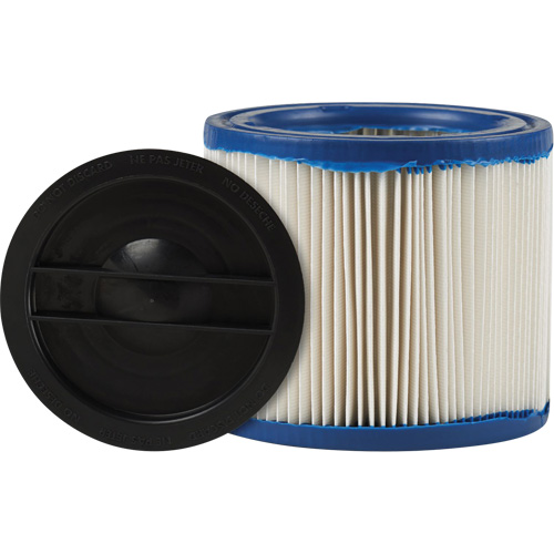 CleanStream&reg; Gore&reg; Small Wet/Dry Vacuum Filter, Cartridge/Hepa, Fits 1 - 6 US gal. Rock Safety Industrial Ltd