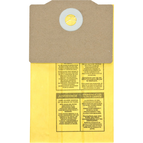 Authentiques sacs filtrants pour aspirateur dorsal, 1,75 gal. US Rock Safety Industrial Ltd