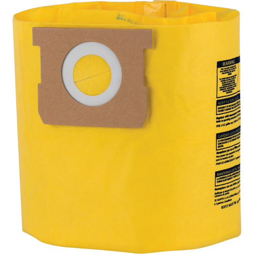 Sacs filtrants jetables &agrave; haute efficacit&eacute; de type D, 4 gal. US Rock Safety Industrial Ltd