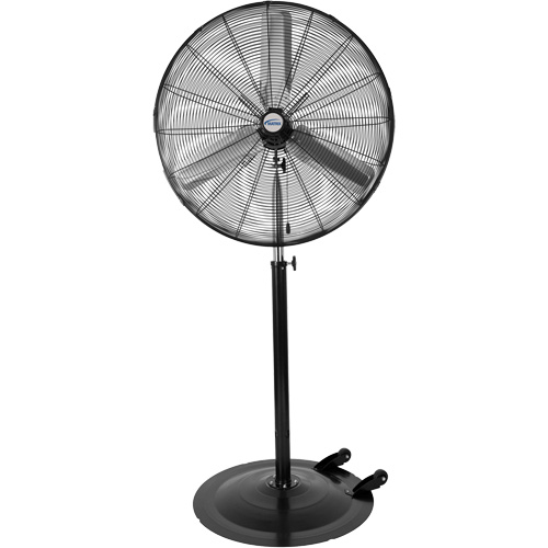 Non-Oscillating Pedestal Fan with Casters, Industrial, 3 Speed, 30" Diameter Rock Safety Industrial Ltd
