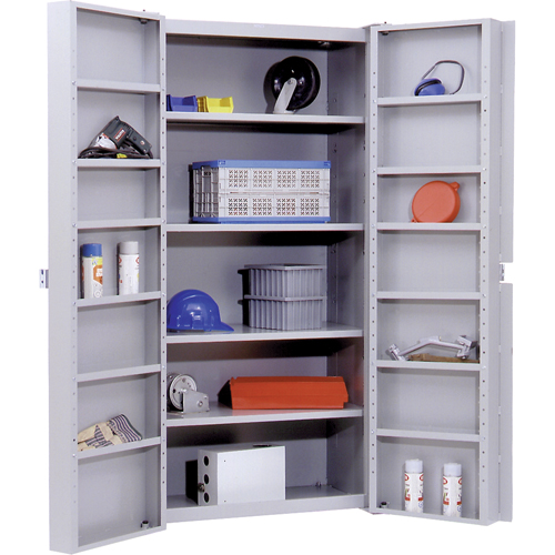 Deep Door Storage Cabinet, 38" W x 24" D x 72" H, 4 Shelves Rock Safety Industrial Ltd