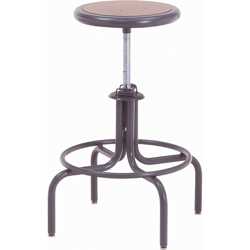 Tabouret de s&eacute;rie 600, Stationnaire, Ajustable, , Acier/Masonite Si&egrave;ge, Gris Rock Safety Industrial Ltd