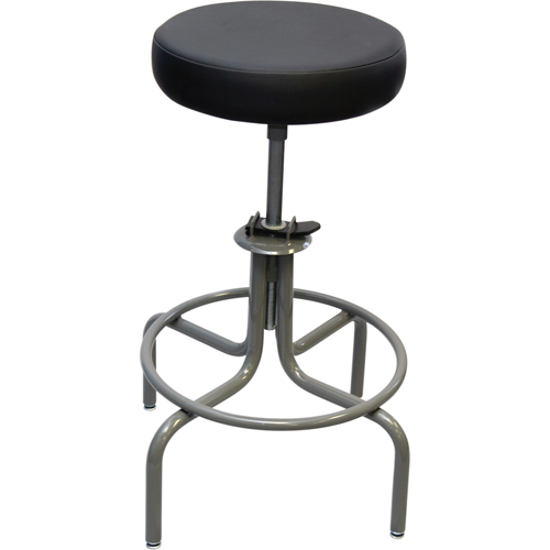 Tabouret de s&eacute;rie 600, Stationnaire, Ajustable, 25" - 31", Vinyle Si&egrave;ge, Noir Rock Safety Industrial Ltd