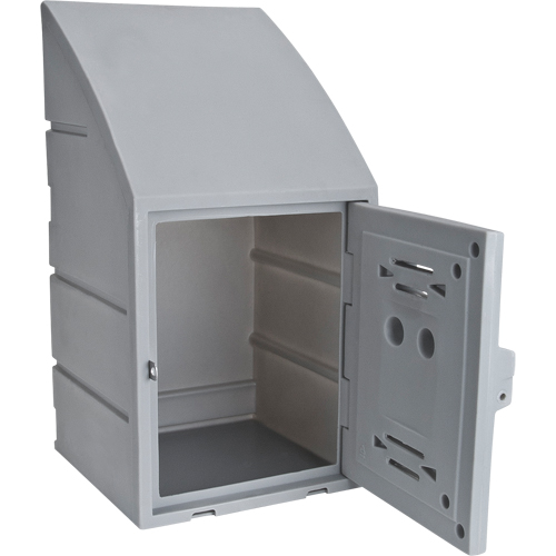 Casier, 15" x 15" x 31", Gris, Assembl&eacute; Rock Safety Industrial Ltd