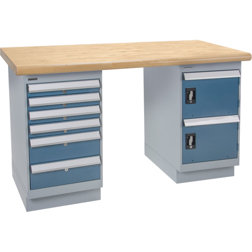&eacute;tabli robuste, Porte & tiroirs, Cap 1500 lb, 72" la x 36" p, 34" h Rock Safety Industrial Ltd