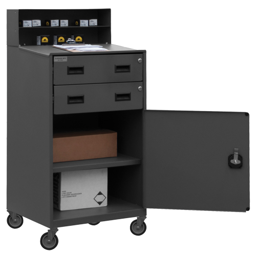 Shop Desk, 23" W x 20" D x 51" H, Grey Rock Safety Industrial Ltd