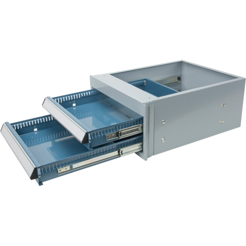 Double-Drawer Workbench, Steel, 18" W x 21" D x 9" H Rock Safety Industrial Ltd