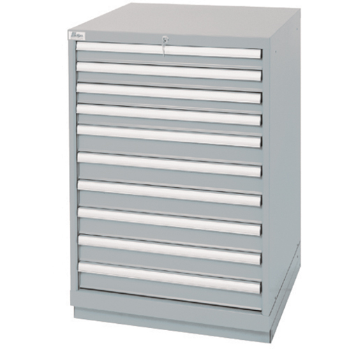 Armoires de rangement avec tiroirs, 10 tiroirs, 28-1/4" la x 28-1/2" p x 41-3/4" h, Gris Rock Safety Industrial Ltd
