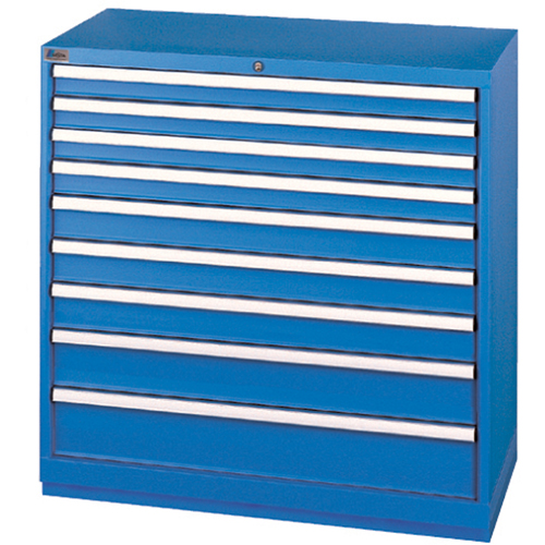 Armoires de rangement avec tiroirs, 9 tiroirs, 40-1/4" la x 22-1/2" p x 41-3/4" h, Bleu brillant Rock Safety Industrial Ltd