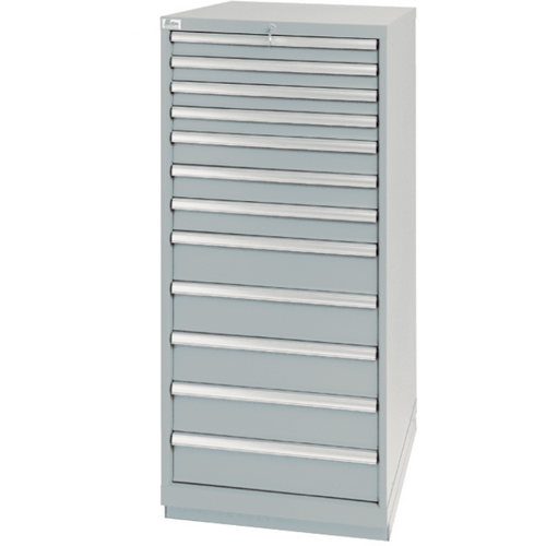 Armoires de rangement avec tiroirs, 12 tiroirs, 28-1/4" la x 28-1/2" p x 59-1/2" h, Gris Rock Safety Industrial Ltd