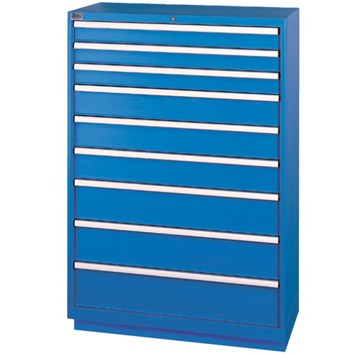 Armoires de rangement avec tiroirs, 9 tiroirs, 40-1/4" la x 22-1/2" p x 59-1/2" h, Bleu brillant Rock Safety Industrial Ltd