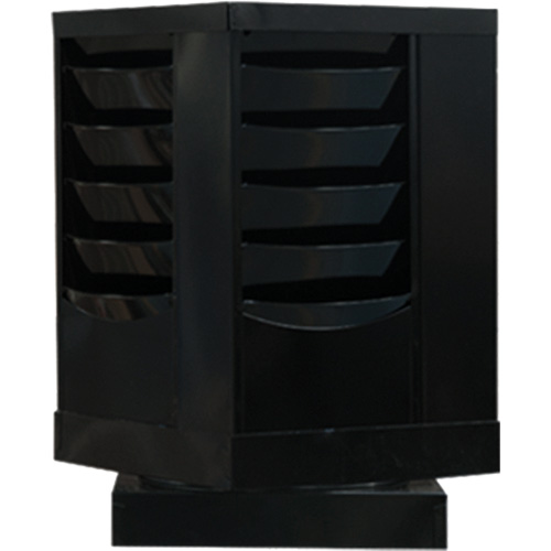 Porte-documents, Rotatif, 20 fentes, Acier, 14-1/8" la x 14-1/8" p x 23-1/8" h Rock Safety Industrial Ltd