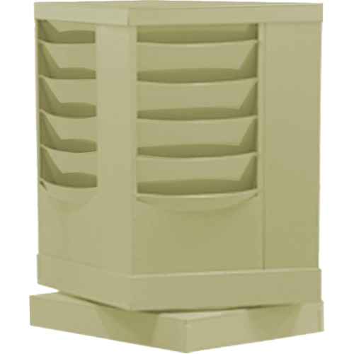 Porte-documents, Rotatif, 20 fentes, Acier, 14-1/8" la x 14-1/8" p x 23-1/8" h Rock Safety Industrial Ltd