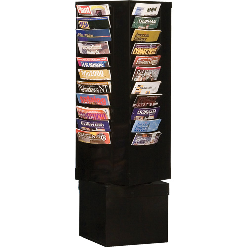 Porte-documents, Rotatif, 44 fentes, Acier, 14-1/8" la x 14-1/8" p x 48-1/2" h Rock Safety Industrial Ltd