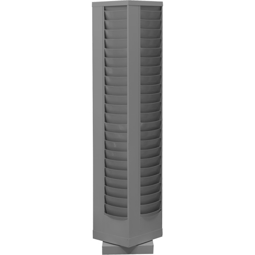 Porte-documents, Rotatif, 92 fentes, Acier, 14-1/8" la x 14-1/8" p x 68-3/8" h Rock Safety Industrial Ltd