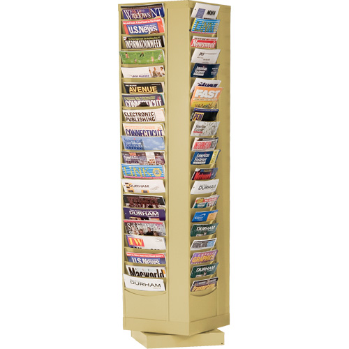 Porte-documents, Rotatif, 80 fentes, Acier, 14-1/8" la x 14-1/8" p x 60-7/8" h Rock Safety Industrial Ltd