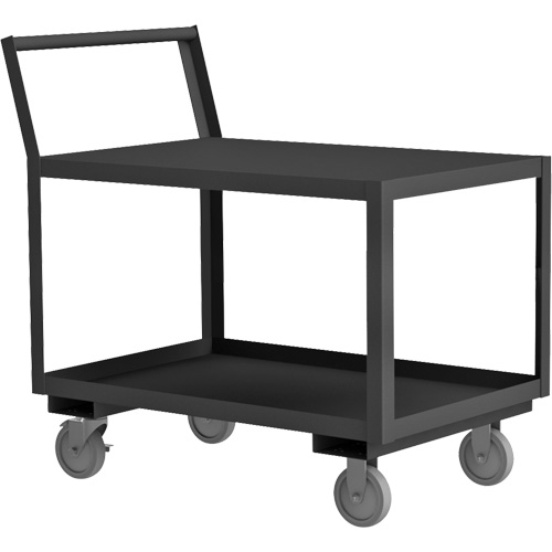 Low Deck Service Truck, 2 Tiers, 24-1/4" W x 51" D x 37-1/2" H, 1200 lbs. Cap. Rock Safety Industrial Ltd