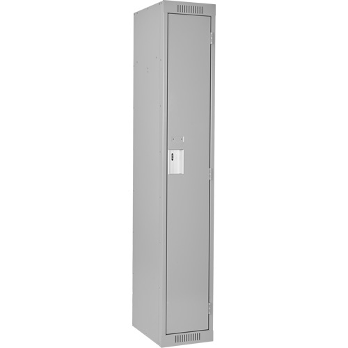 Casiers Clean Line, 15" x 18" x 72", Acier, Gris, Rivet (assembl&eacute;) Rock Safety Industrial Ltd
