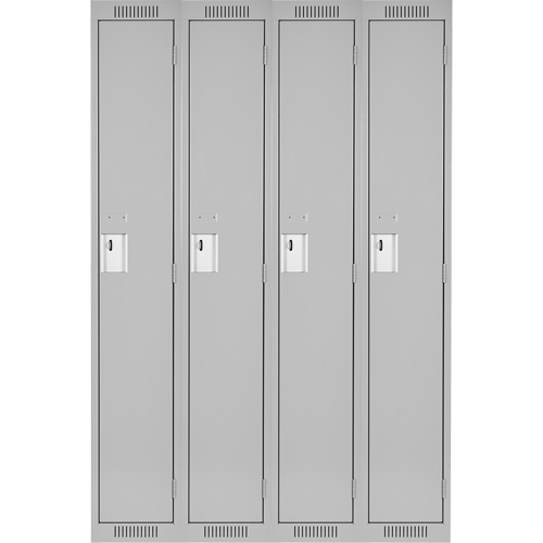 Casiers Clean Line, Bloc de 4, 60" x 18" x 72", Acier, Gris, Rivet (assembl&eacute;) Rock Safety Industrial Ltd