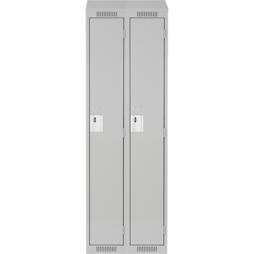 Clean Line Lockers, Bank of 2, 24" x 18" x 78", Steel, Grey, Rivet (Assembled) Rock Safety Industrial Ltd